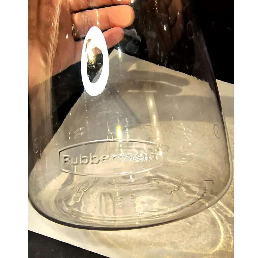 2041.  Rubbermaid 2 Qt Plastic Carafe with Leak Proof Flip Top Lid BPA Free
